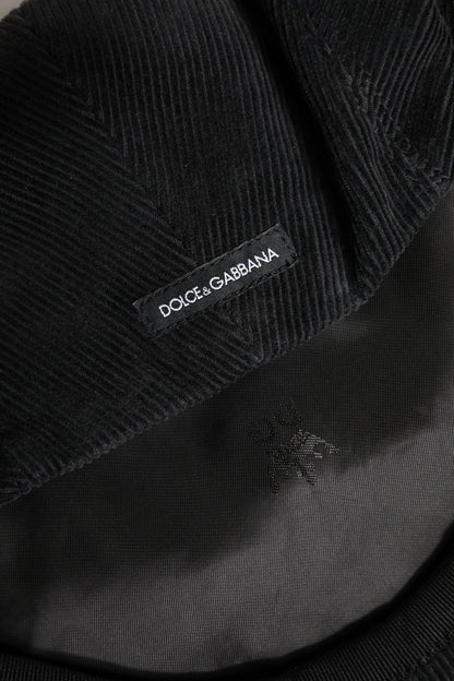 Dolce &amp; Gabbana Brown Cotton Newsboy Capello Cabbie Hat