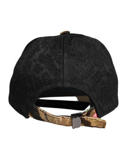 Dolce &amp; Gabbana Multicolor DG Logo Patch 6 Panels Baseball Cap