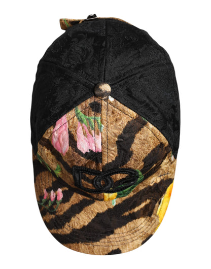 Dolce &amp; Gabbana Multicolor DG Logo Patch 6 Panels Baseball Cap