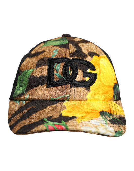 Dolce &amp; Gabbana Multicolor DG Logo Patch 6 Panels Baseball Cap