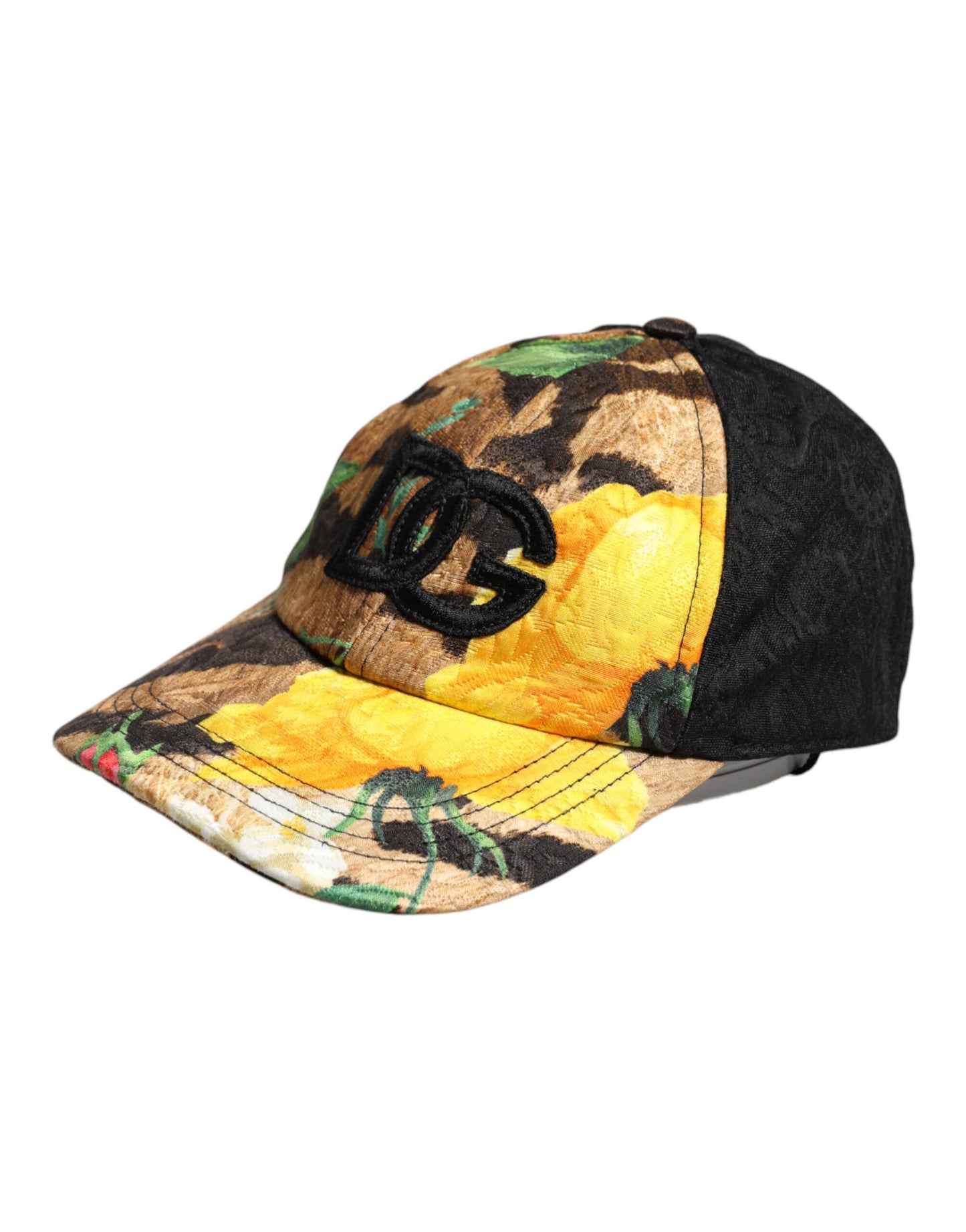 Dolce &amp; Gabbana Multicolor DG Logo Patch 6 Panels Baseball Cap