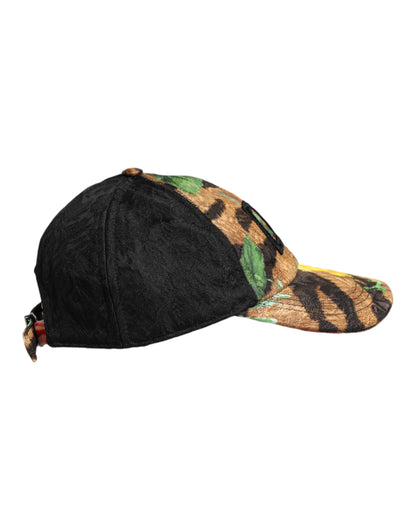 Dolce &amp; Gabbana Multicolor DG Logo Patch 6 Panels Baseball Cap