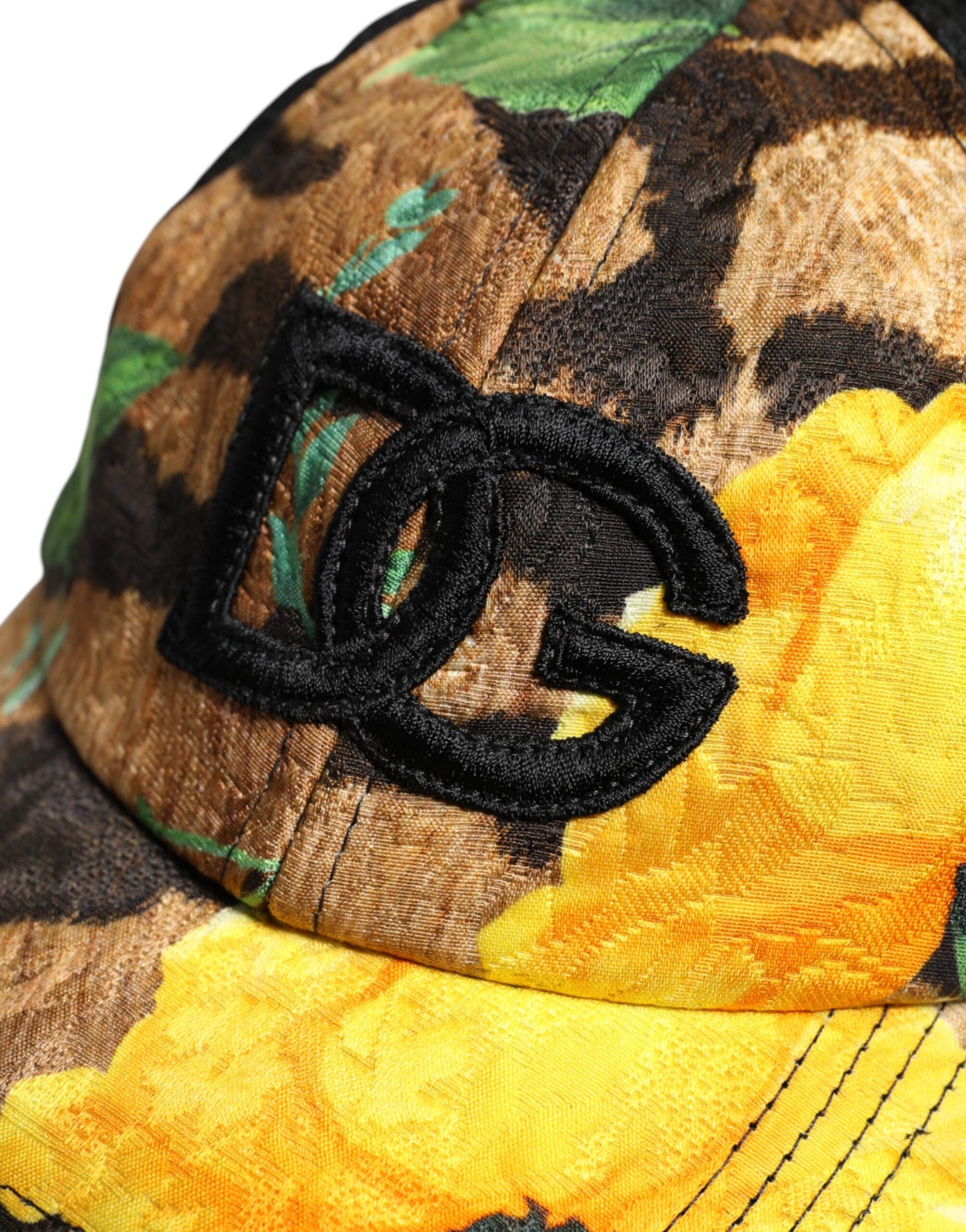 Dolce &amp; Gabbana Multicolor DG Logo Patch 6 Panels Baseball Cap