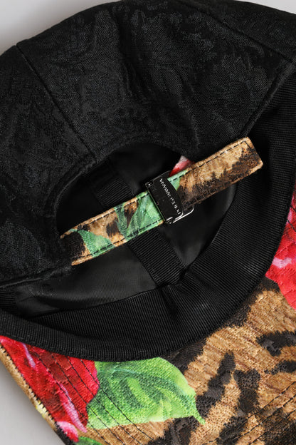Dolce &amp; Gabbana Multicolor DG Logo Patch 6 Panels Baseball Cap