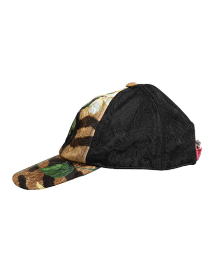 Dolce &amp; Gabbana Multicolor DG Logo Patch 6 Panels Baseball Cap