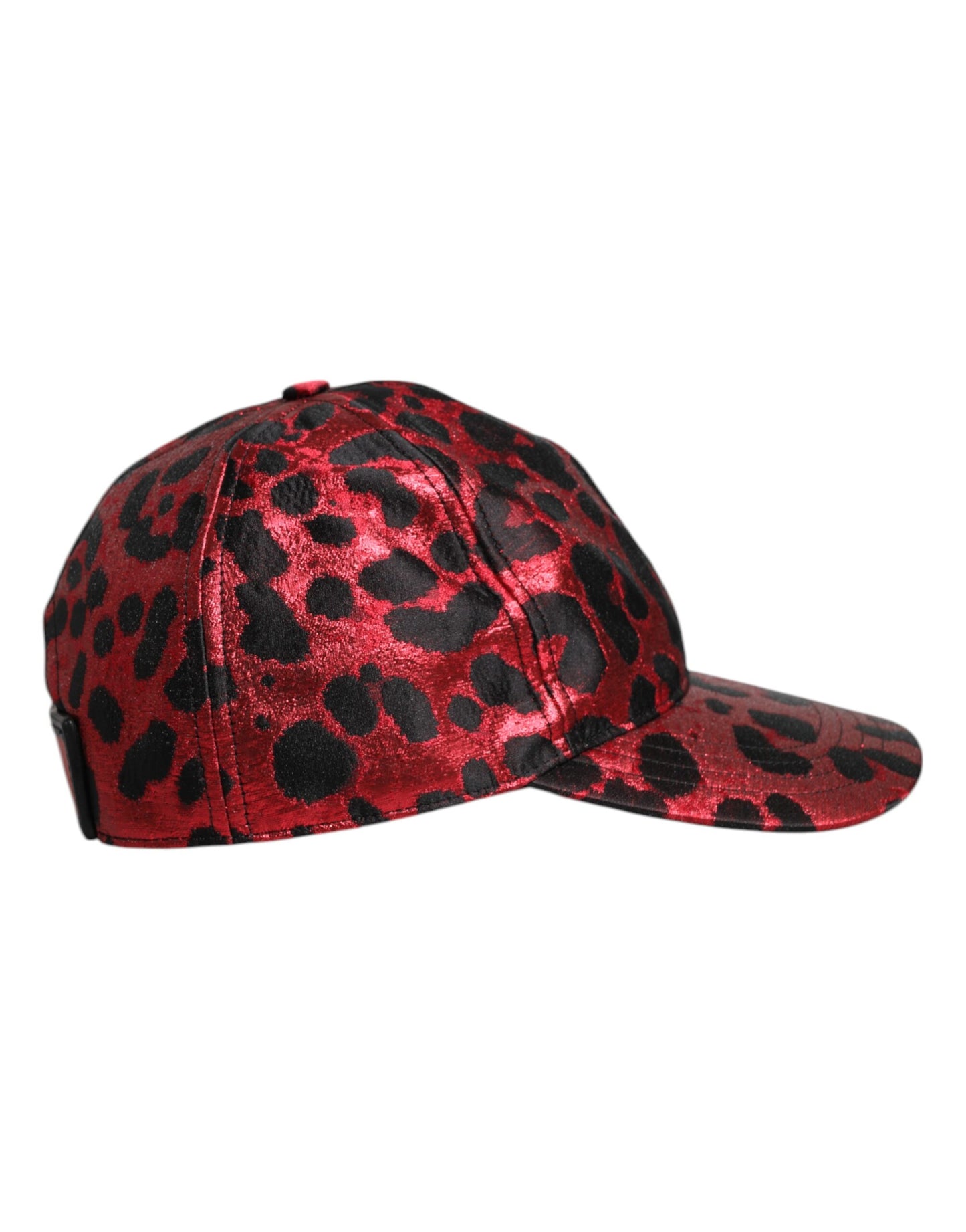 Dolce &amp; Gabbana Red Leopard DG Logo 6 Panels Baseball Cap