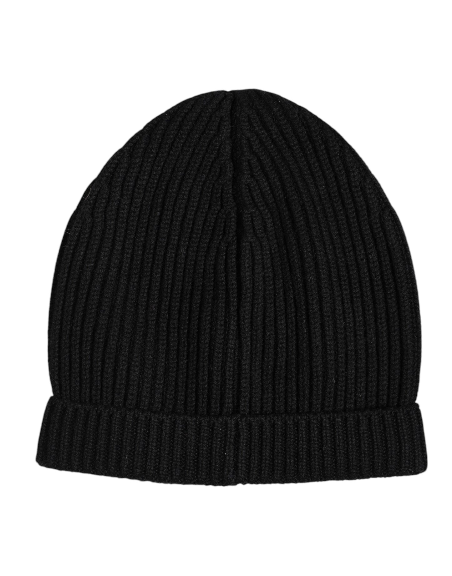 Dolce &amp; Gabbana Black Cashmere Knitted Winter Beanie Hat