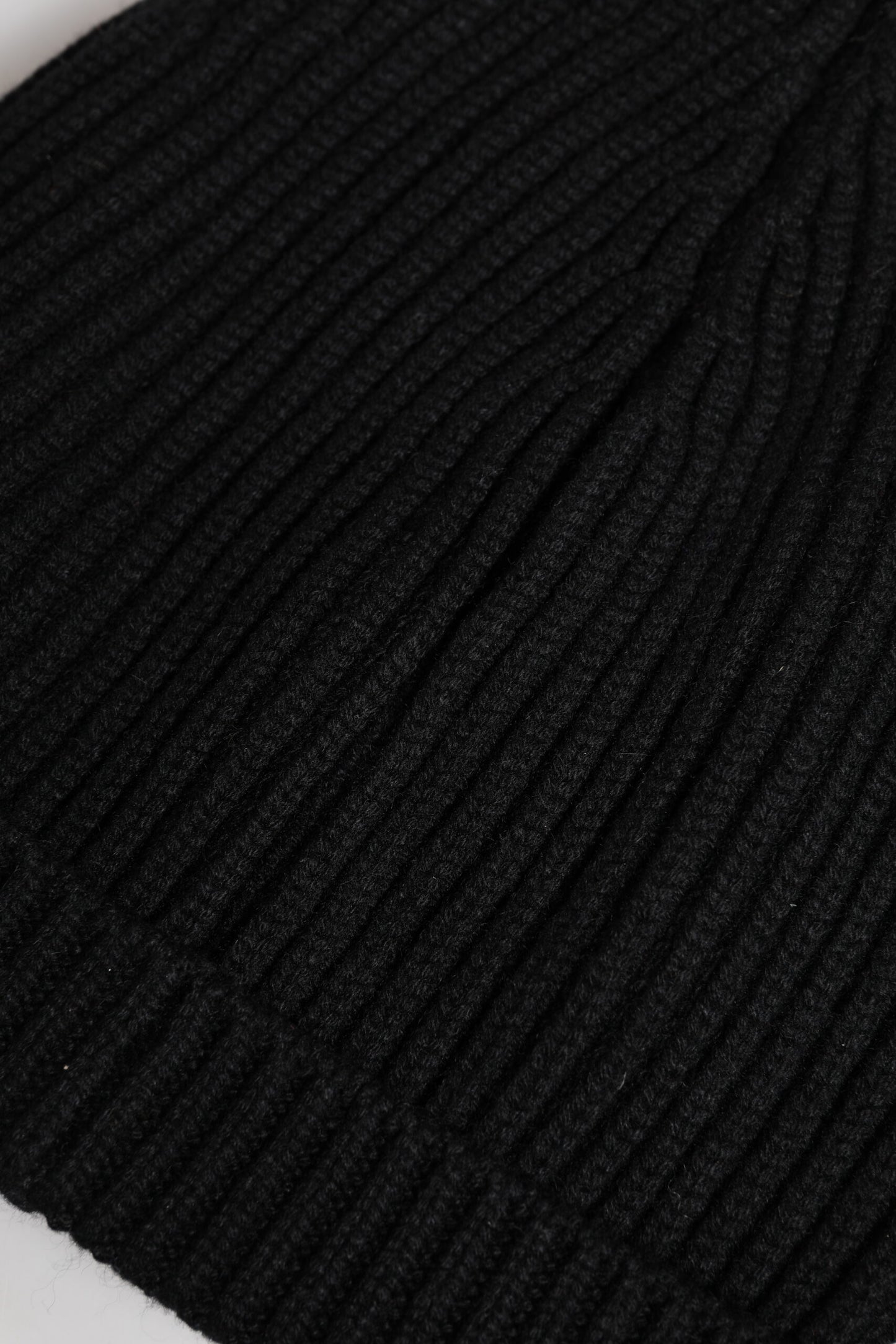 Dolce &amp; Gabbana Black Cashmere Knitted Winter Beanie Hat