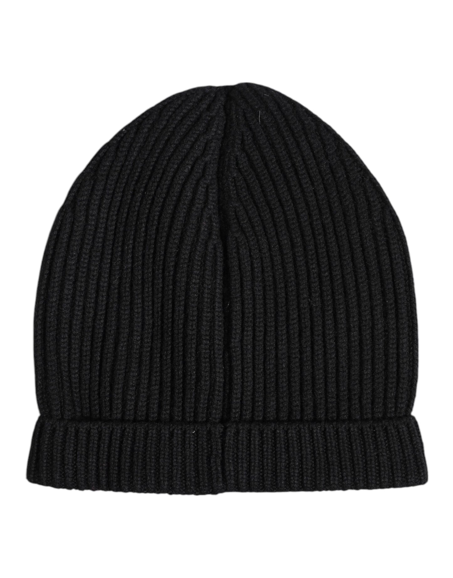 Dolce &amp; Gabbana Black Cashmere Knitted Winter Beanie Hat