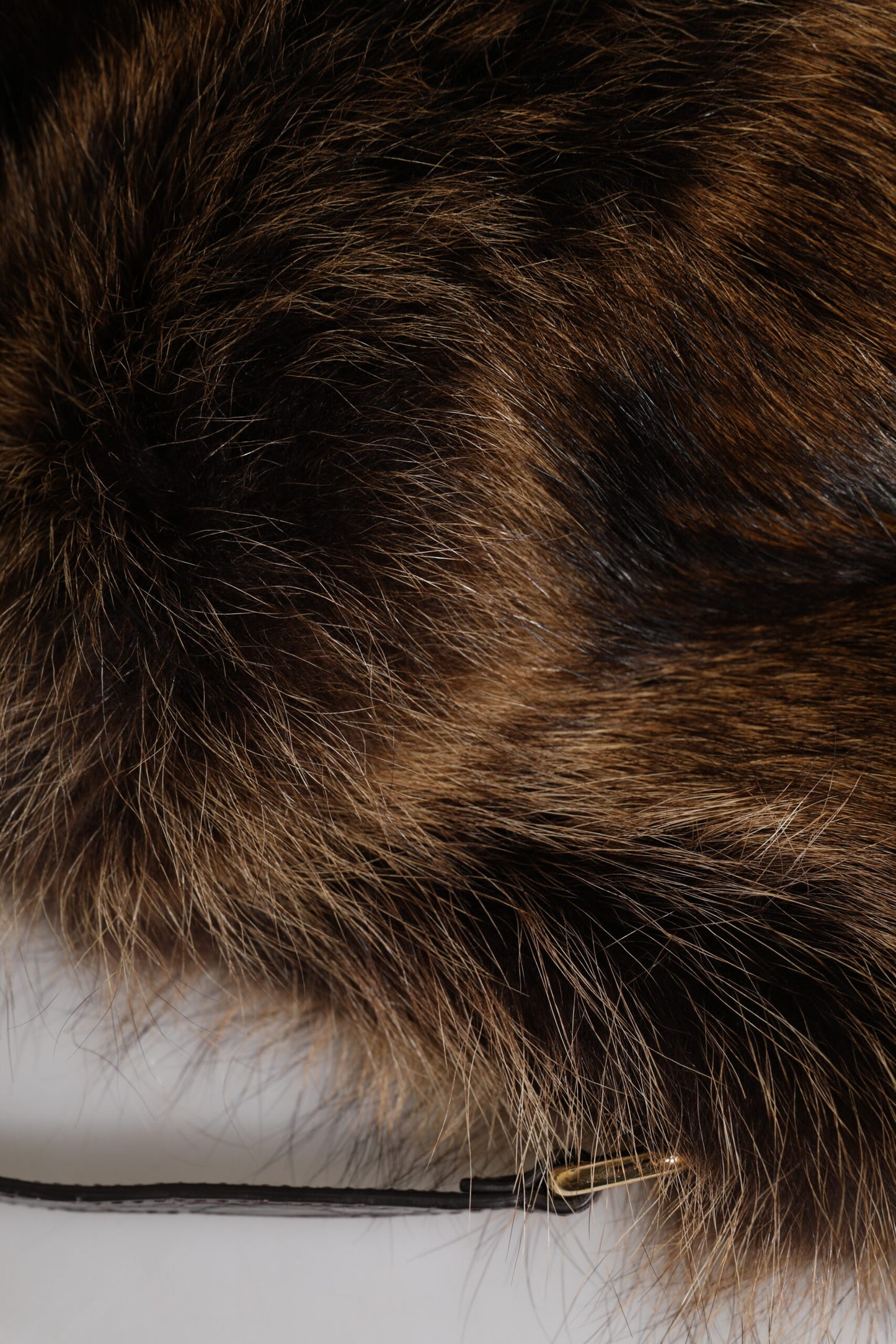 Dolce &amp; Gabbana Brown Fur Women Bucket Hat