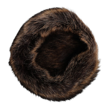 Dolce &amp; Gabbana Brown Fur Women Bucket Hat