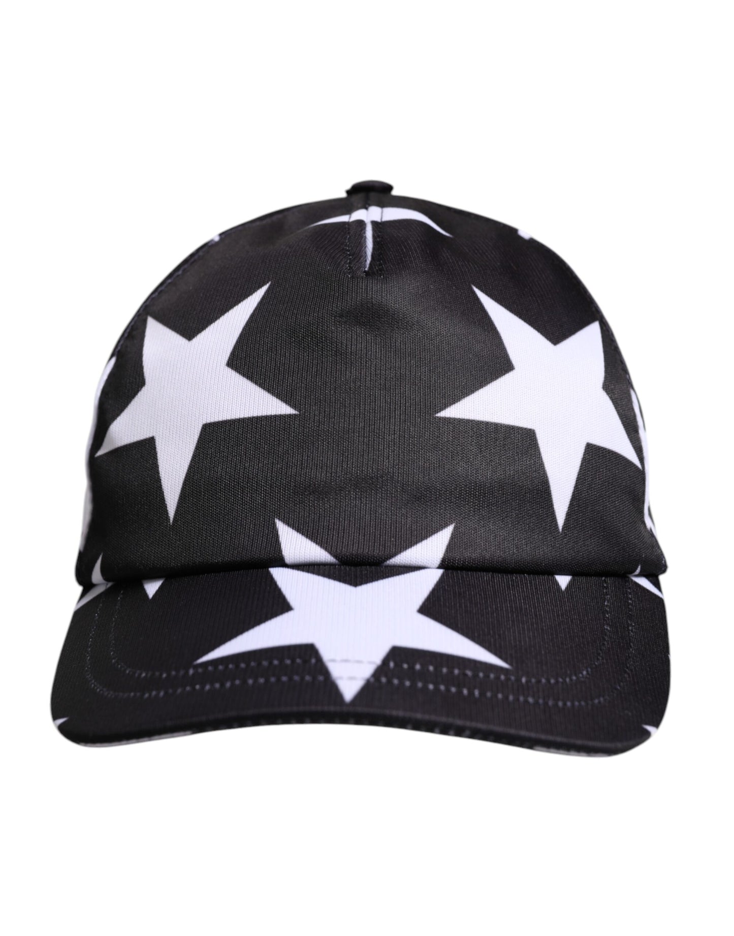 Dolce &amp; Gabbana Black Star Print Polyester Baseball Cap