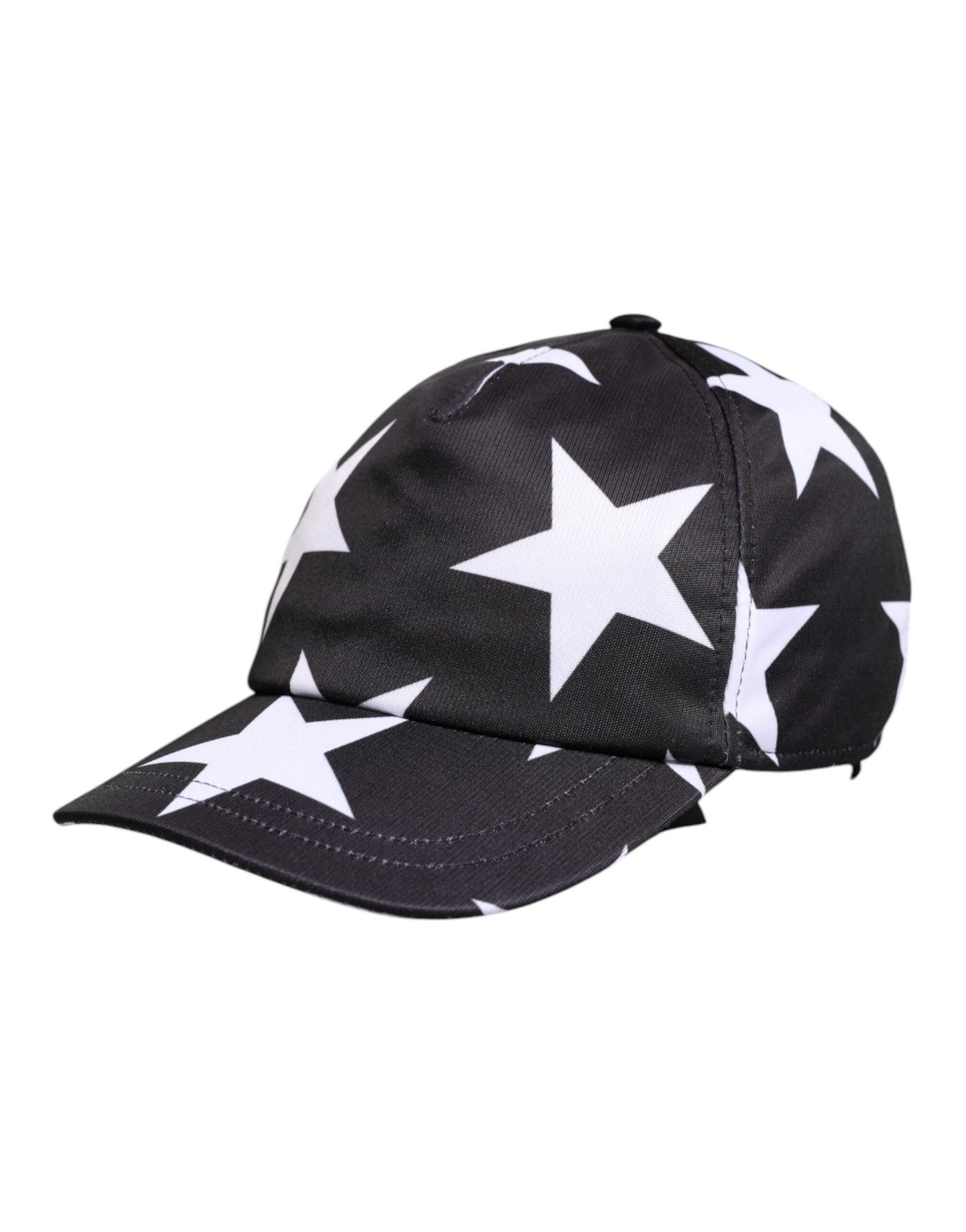 Dolce &amp; Gabbana Black Star Print Polyester Baseball Cap