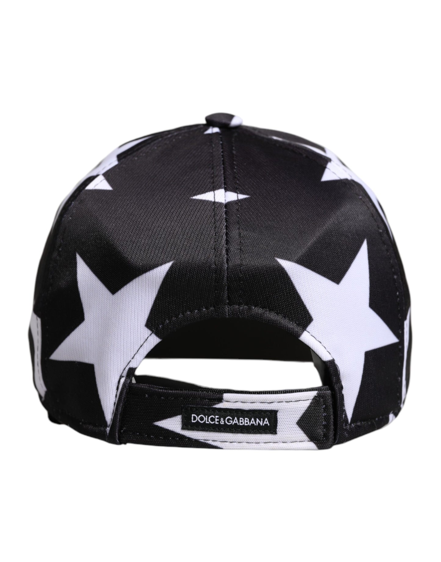 Dolce &amp; Gabbana Black Star Print Polyester Baseball Cap