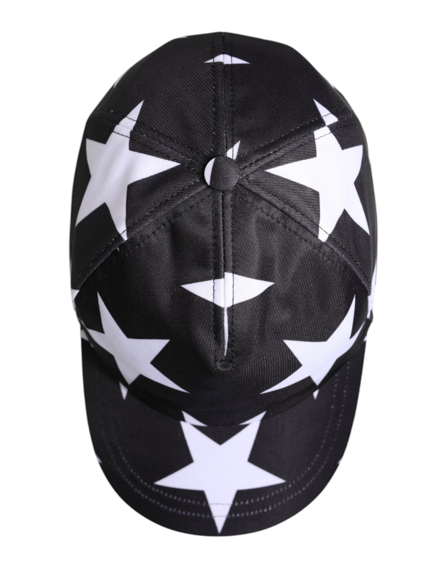 Dolce &amp; Gabbana Black Star Print Polyester Baseball Cap