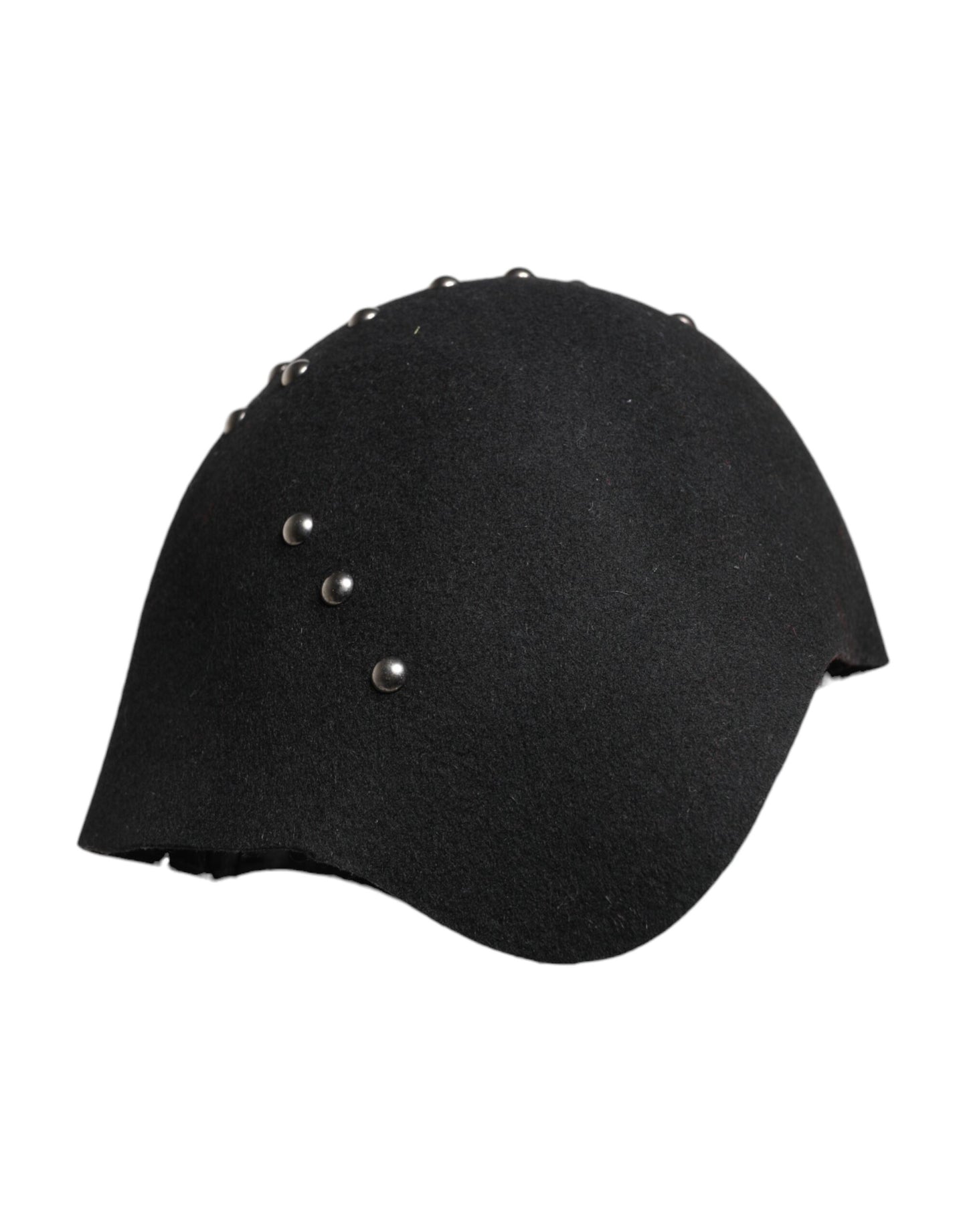 Dolce &amp; Gabbana Black Wool Multicolor Embellished Cloche Hat