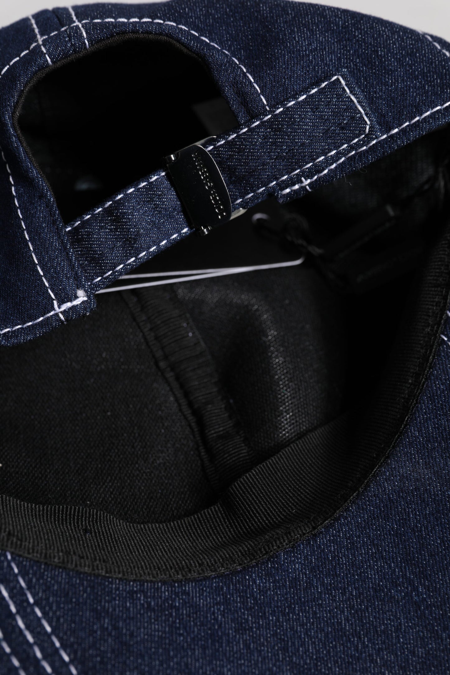 Dolce &amp; Gabbana Blue Crystal Embellishment Baseball Cap