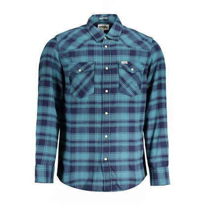 Wrangler Blue Cotton Shirt by Wrangler