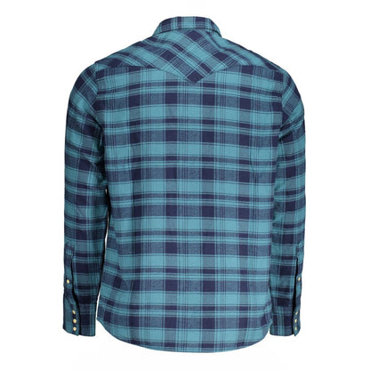 Wrangler Blue Cotton Shirt by Wrangler