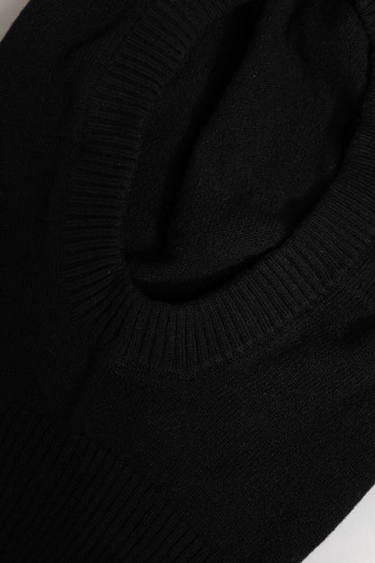Dolce &amp; Gabbana Black Cashmere Knitted Ski Mask Balaclava Hat