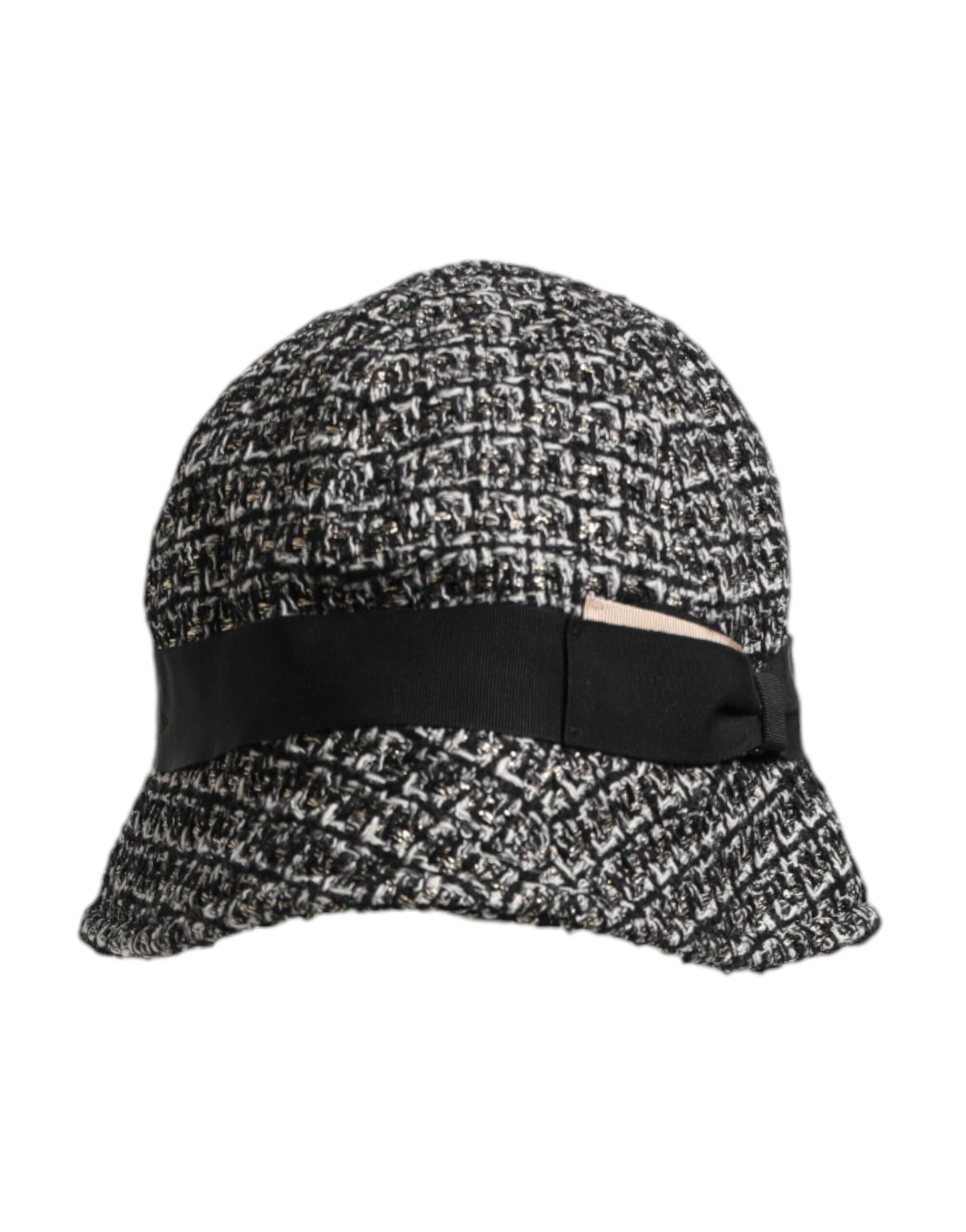 Dolce &amp; Gabbana Black Cotton Blend Bucket Hat