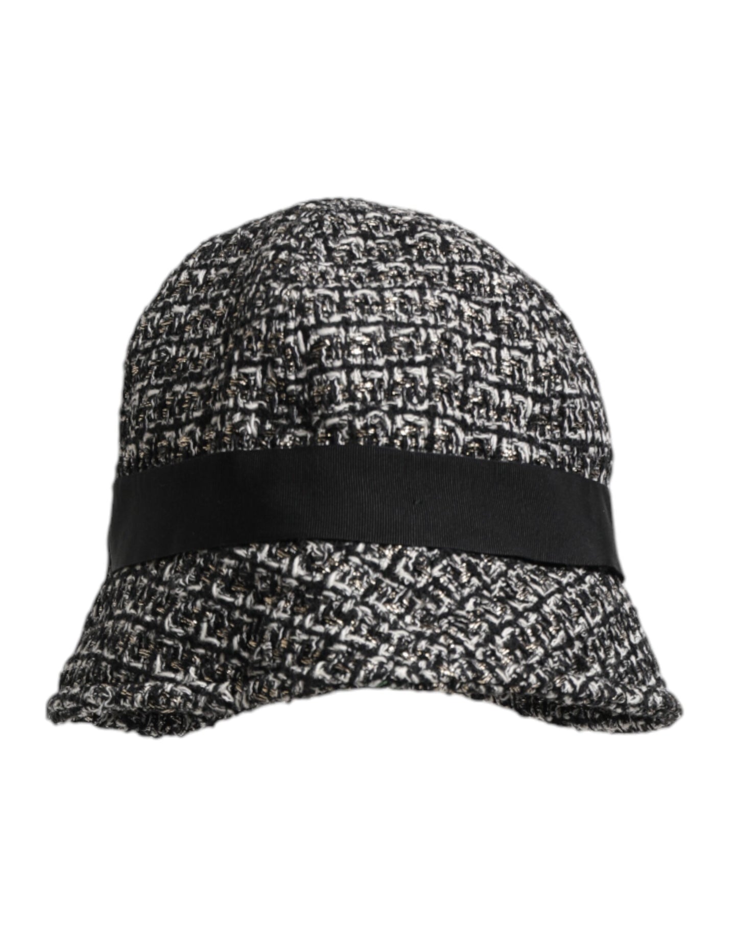 Dolce &amp; Gabbana Black Cotton Blend Bucket Hat