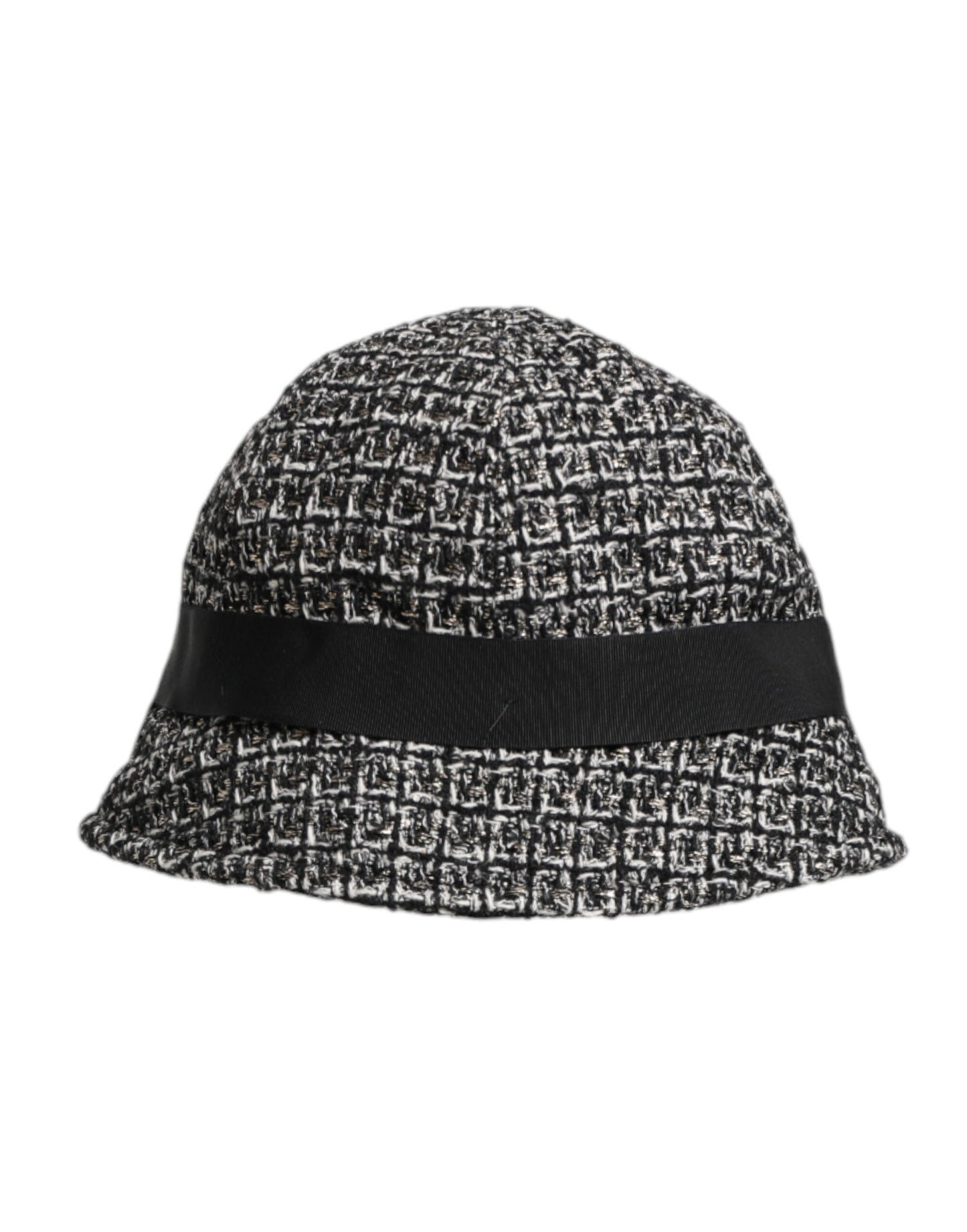 Dolce &amp; Gabbana Black Cotton Blend Bucket Hat
