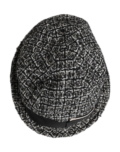 Dolce &amp; Gabbana Black Cotton Blend Bucket Hat