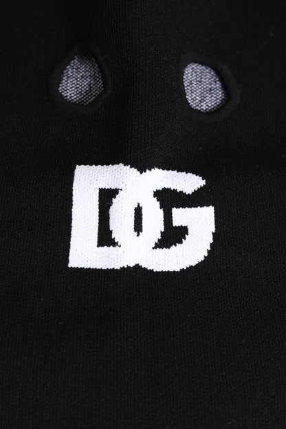 Dolce &amp; Gabbana Black Cashmere Knitted Ski Mask Balaclava Hat