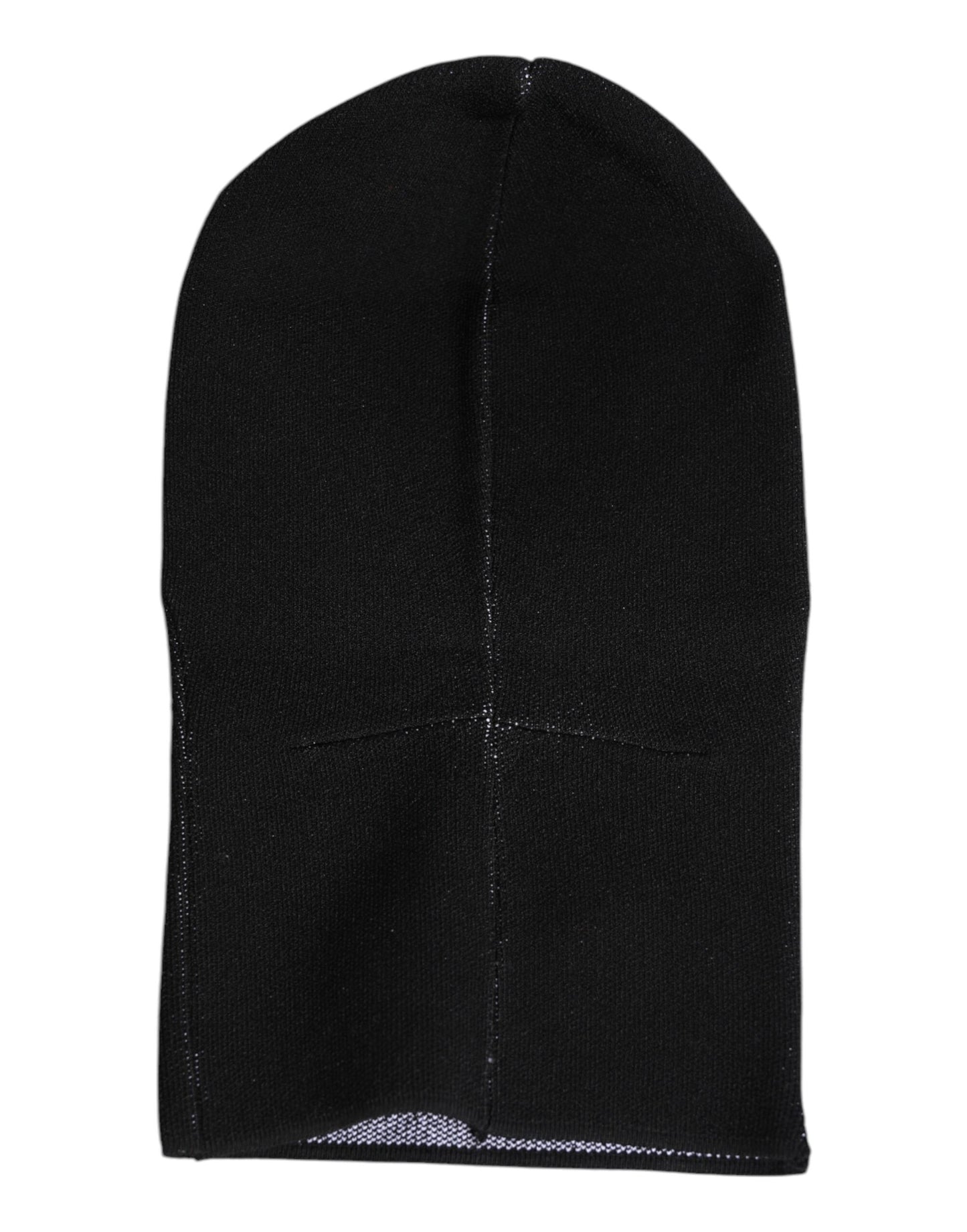 Dolce &amp; Gabbana Black Cashmere Knitted Ski Mask Balaclava Hat