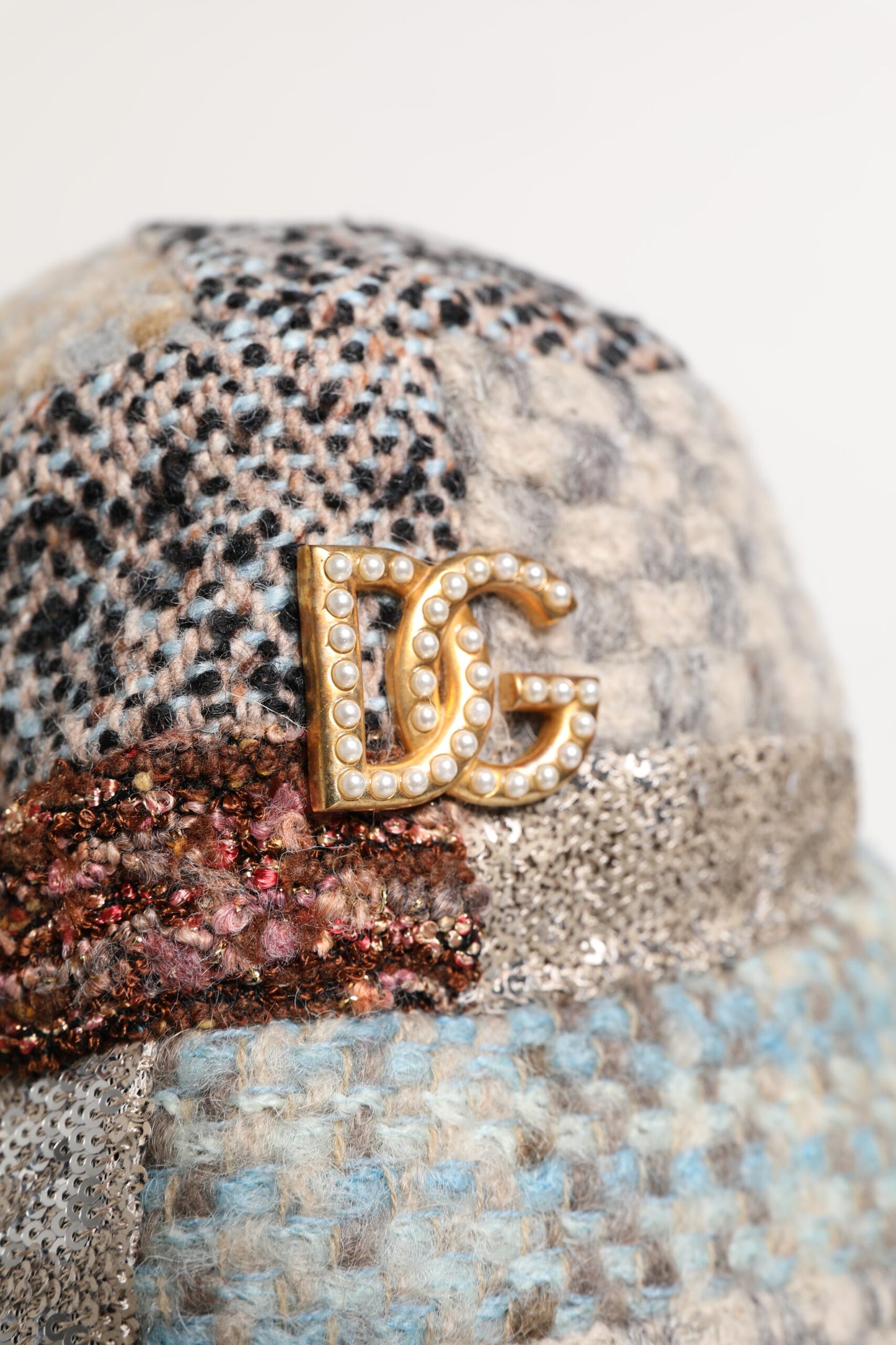 Dolce &amp; Gabbana Multicolor Patchwork Embellished Bucket Hat