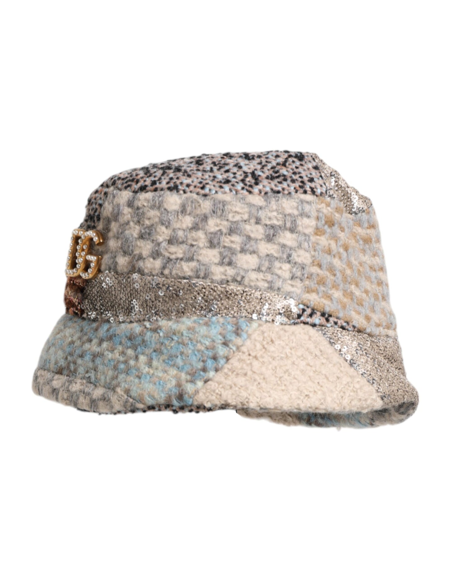 Dolce &amp; Gabbana Multicolor Patchwork Embellished Bucket Hat