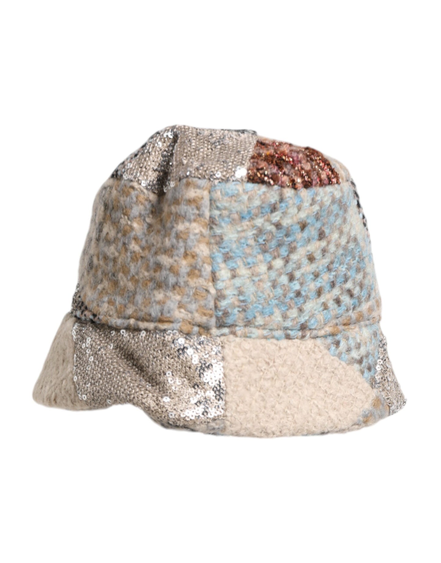 Dolce &amp; Gabbana Multicolor Patchwork Embellished Bucket Hat
