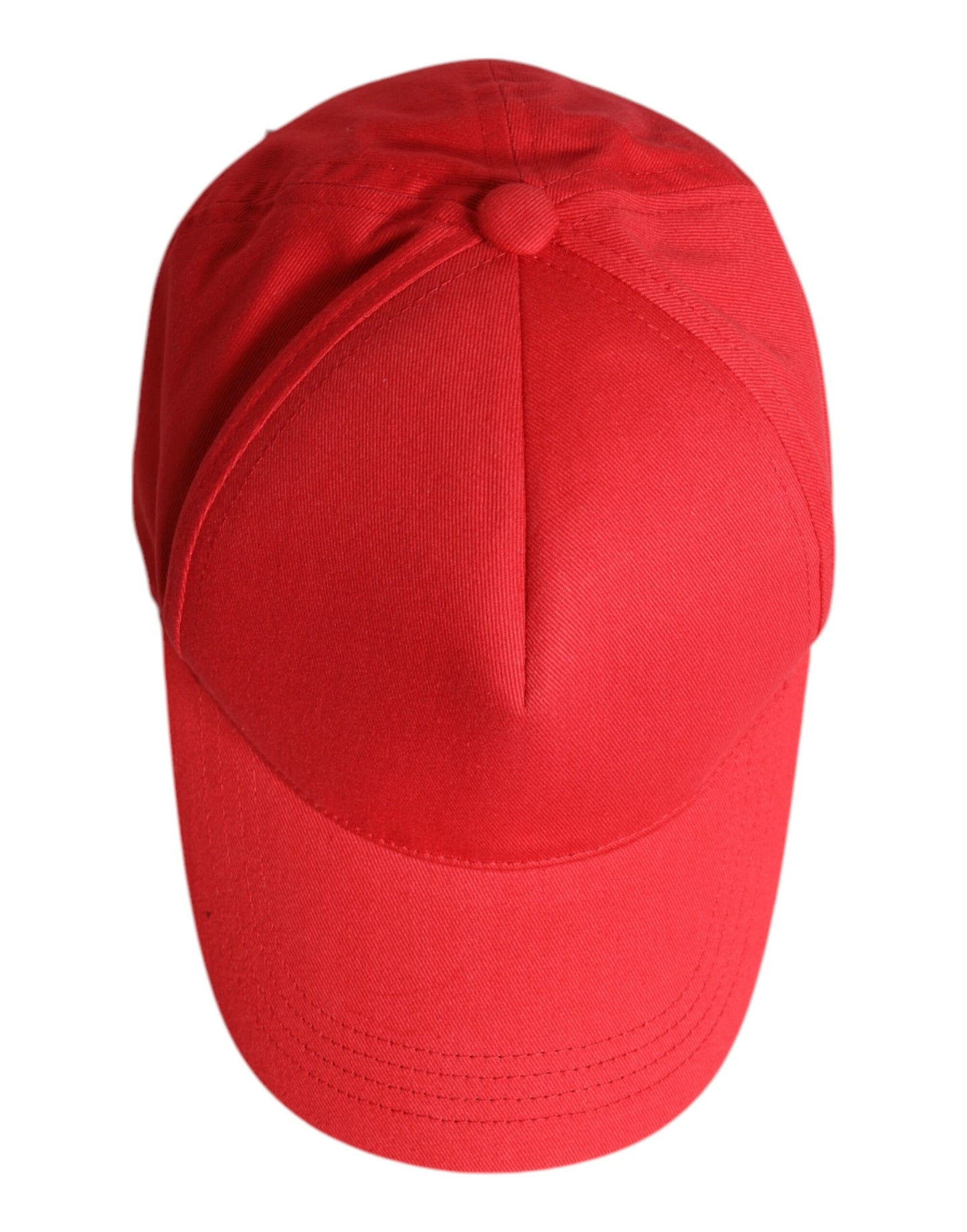 Dolce &amp; Gabbana Red Cotton 6 Panels Women Baseball Cap