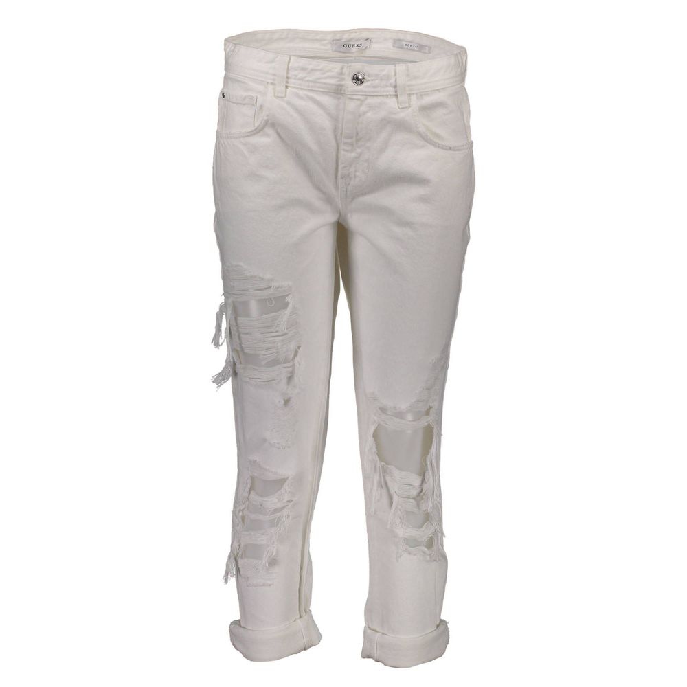 Guess Jeans White Cotton Women Jeans by Guess Jeans