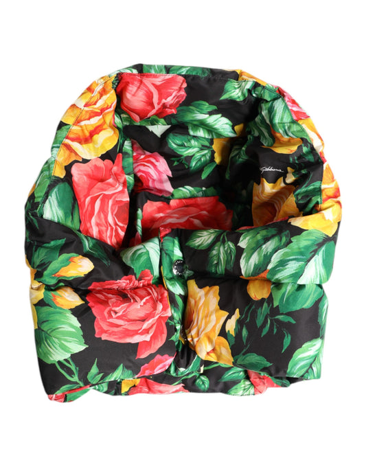 Dolce &amp; Gabbana Multicolor Floral Print Whole Head Wrap Hat