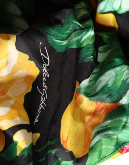 Dolce &amp; Gabbana Multicolor Floral Print Whole Head Wrap Hat