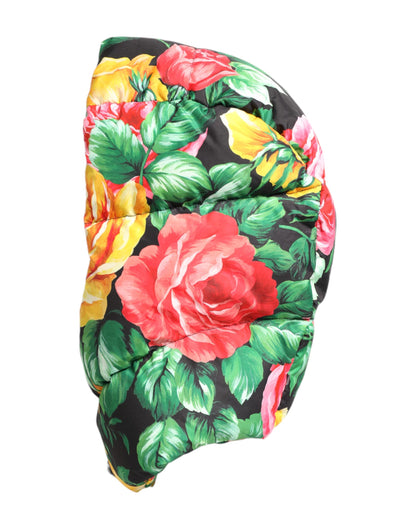 Dolce &amp; Gabbana Multicolor Floral Print Whole Head Wrap Hat