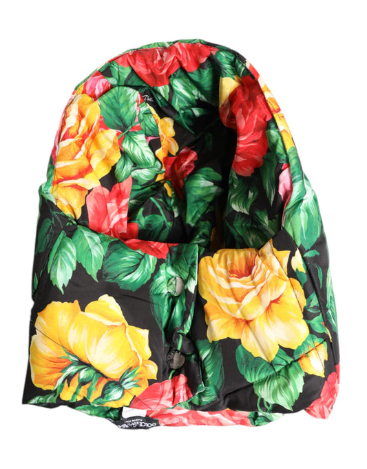 Dolce &amp; Gabbana Multicolor Floral Print Whole Head Wrap Hat