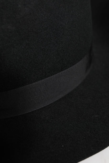 Dolce &amp; Gabbana Black Wide Brim Trilby Fedora Hat