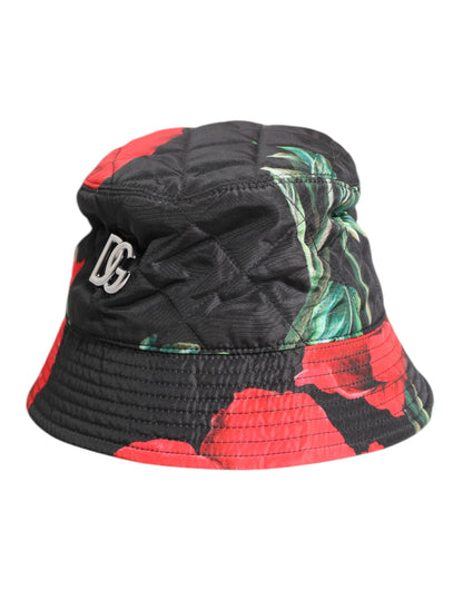 Dolce &amp; Gabbana Multicolor DG Plaque Wide Brim Bucket Hat