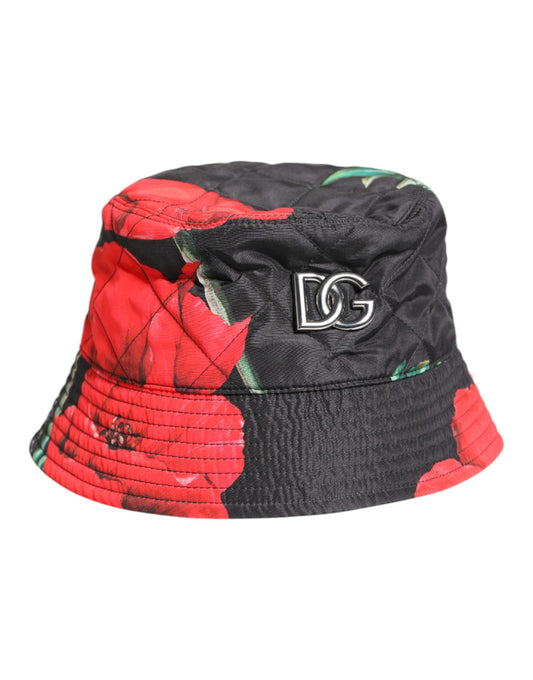 Dolce &amp; Gabbana Multicolor DG Plaque Wide Brim Bucket Hat