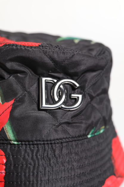 Dolce &amp; Gabbana Multicolor DG Plaque Wide Brim Bucket Hat