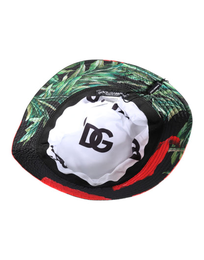 Dolce &amp; Gabbana Multicolor DG Plaque Wide Brim Bucket Hat