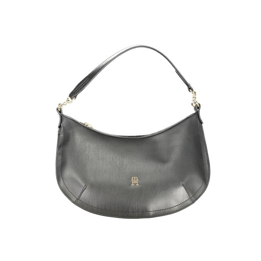 Tommy Hilfiger Black Polyethylene Handbag by Tommy Hilfiger