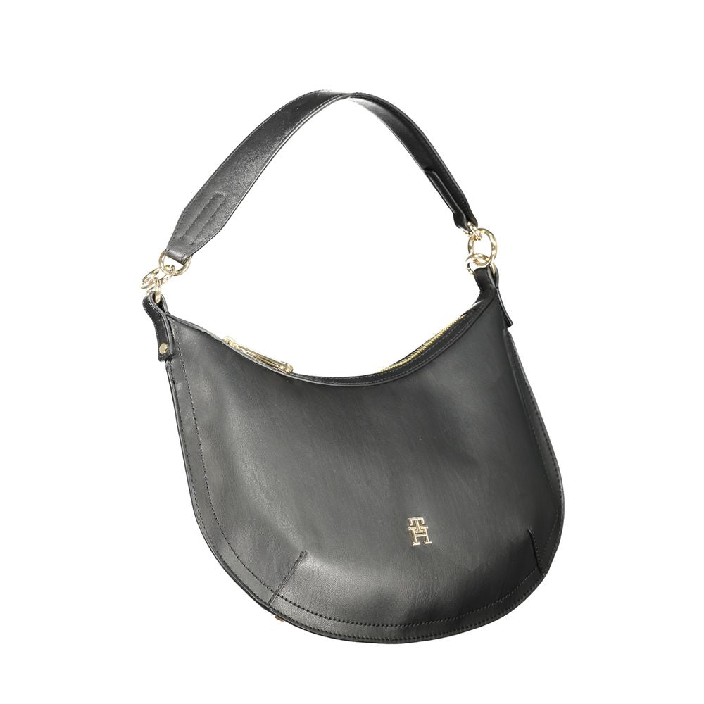 Tommy Hilfiger Black Polyethylene Handbag by Tommy Hilfiger