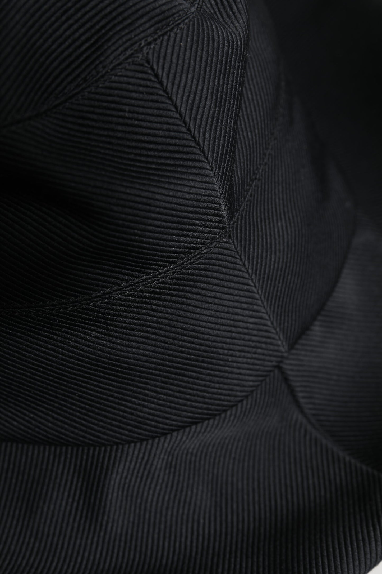 Dolce &amp; Gabbana Black Cotton Wide Brim Fedora Hat