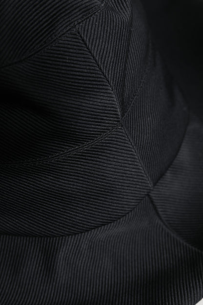 Dolce &amp; Gabbana Black Cotton Wide Brim Fedora Hat