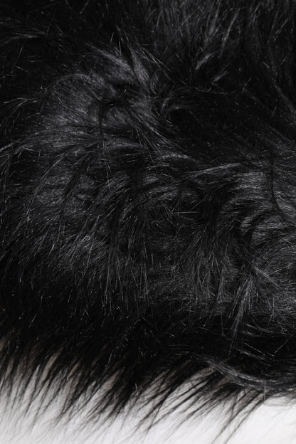 Dolce &amp; Gabbana Black Acrylic Fur Womens Bucket Hat