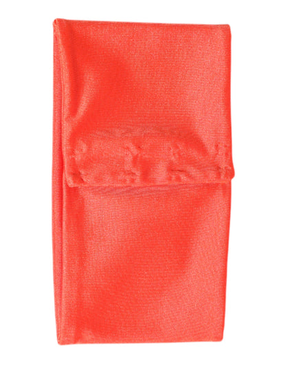 Dolce & Gabbana Orange Nylon Stretch Women Neck Warmer Scarf by Dolce & Gabbana